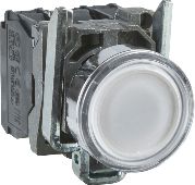 Schneider Electric Przycisk sterowniczy 22mm biały z samopowrotem z podświetleniem 1Z 1R (XB4BW31M5)
