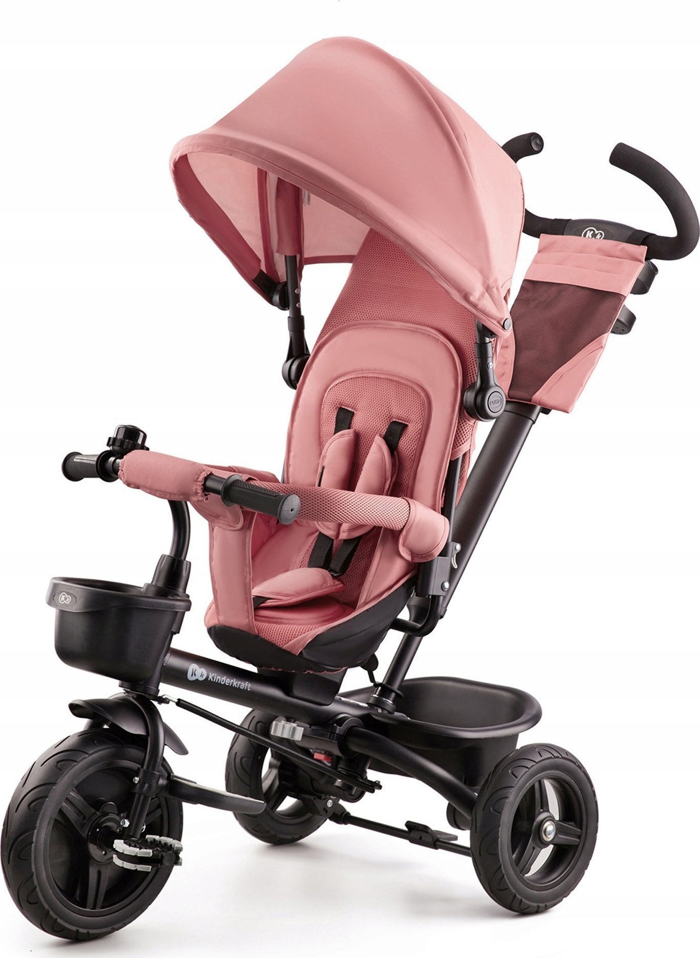 KinderKraft Rower trójkołowy AVEO Różowy