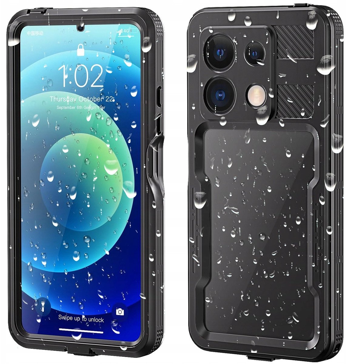 Etui wodoodporne IP68 360 do Redmi Note 13 Pro 5G - pokrowiec, futerał