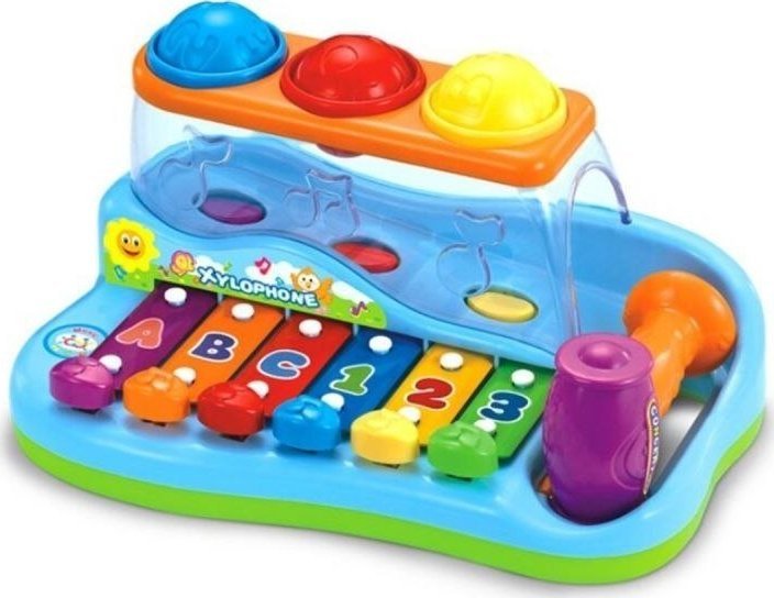 Organki, Cymbałki, Pianinko, Zabawka Edukacyjna + Piłeczki