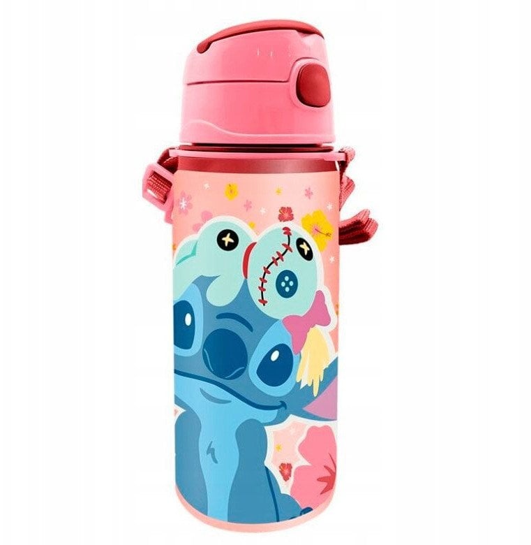 Bidon aluminiowy 600ml na pasku Stitch ST00088 Kids Euroswan