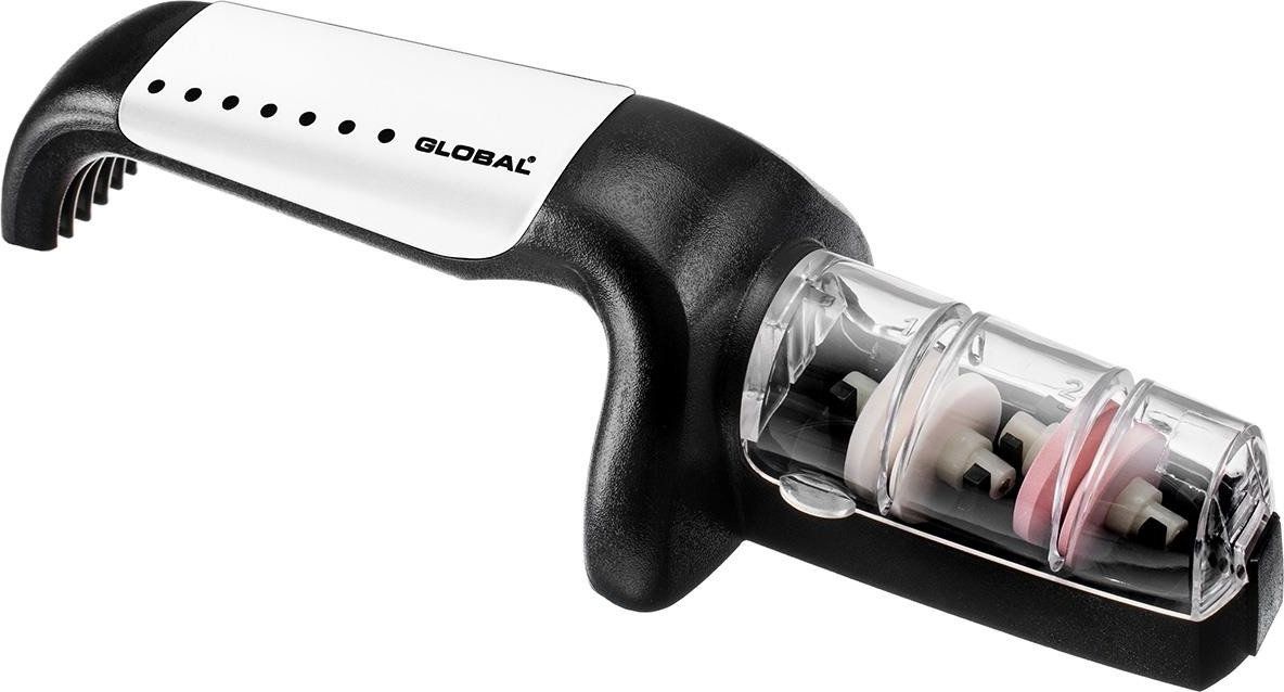 Global Global ostrzałka do noży biało-czarna G-91/WB uniwersalny