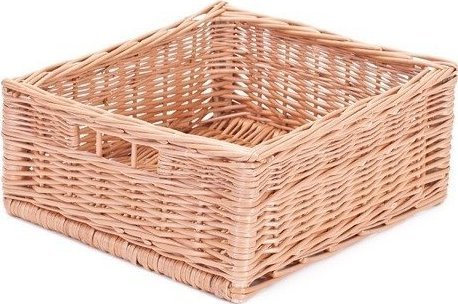 WickerPL Wiklinowy kosz regałowy 30x30 H15 cm