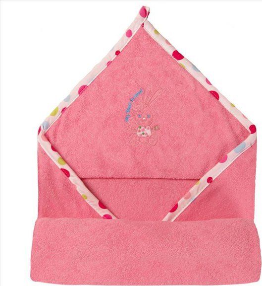Matex OKRYCIE KĄPIELOWE NIEMOWLĘCE FROTTE 85X85CM RÓŻ