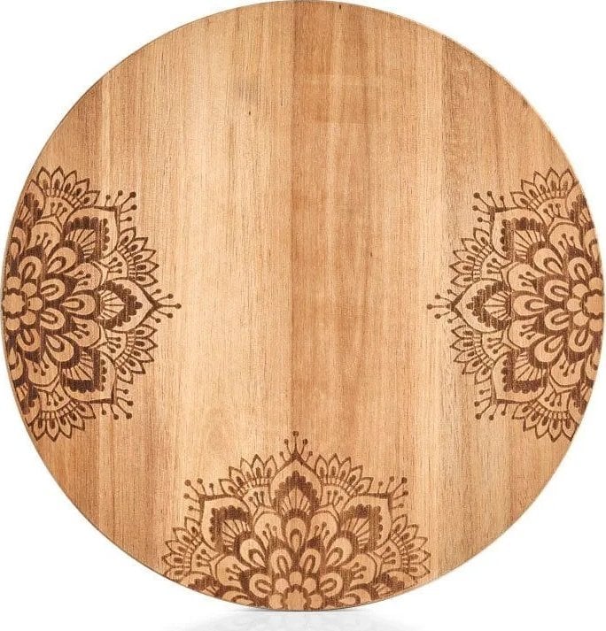 Deska do krojenia Zeller Deska kuchenna okrągła, Ø 27 cm, drewno akacjowe, ZELLER