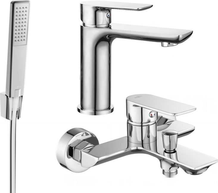 Mexen Mexen Alfa R72 zestaw wannowy, chrom - 745703R72-00