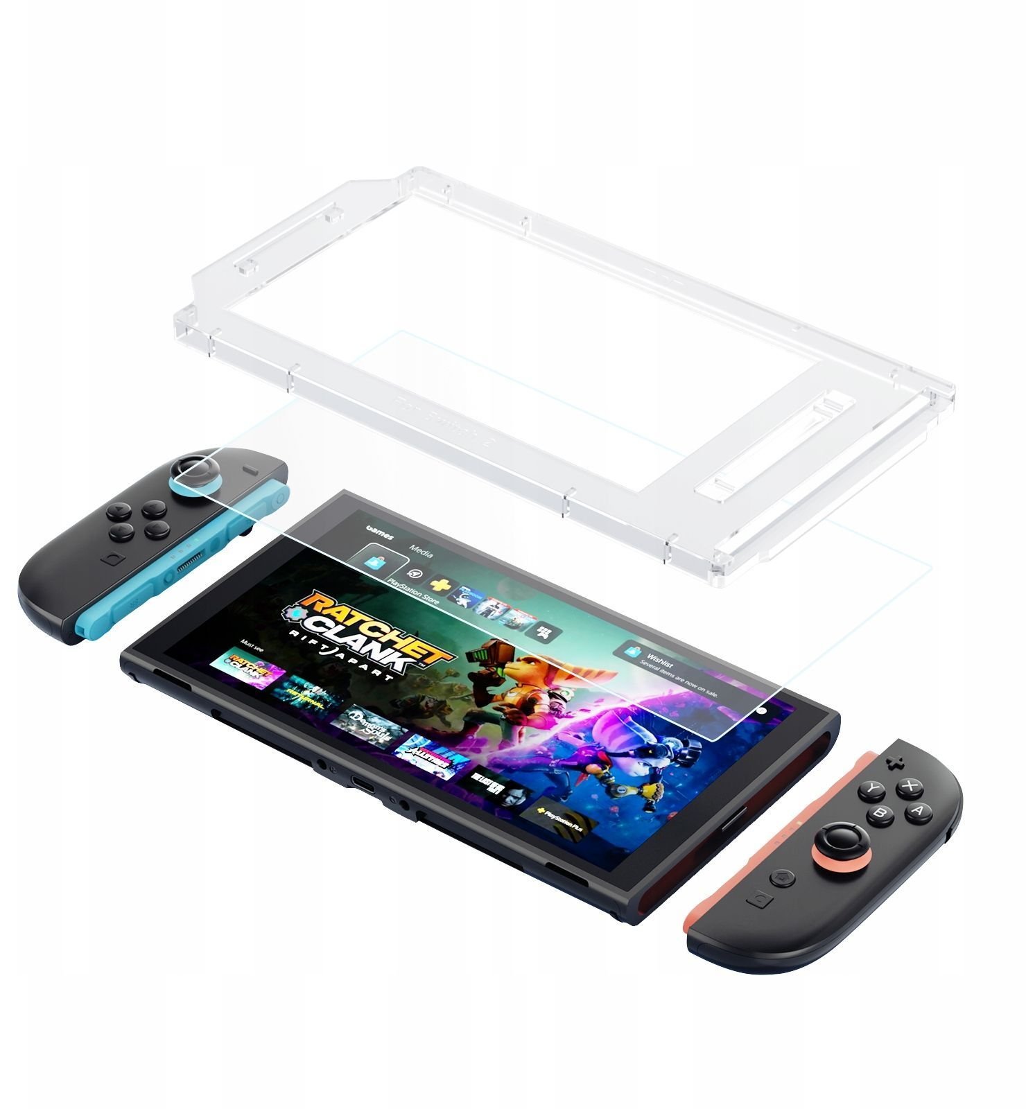 Szkło Hartowane OsŁona Ochrona Na Ekran Lcd Do Nintendo Switch 2 / Nsw 2 / Ns2 / Jys-ns2312