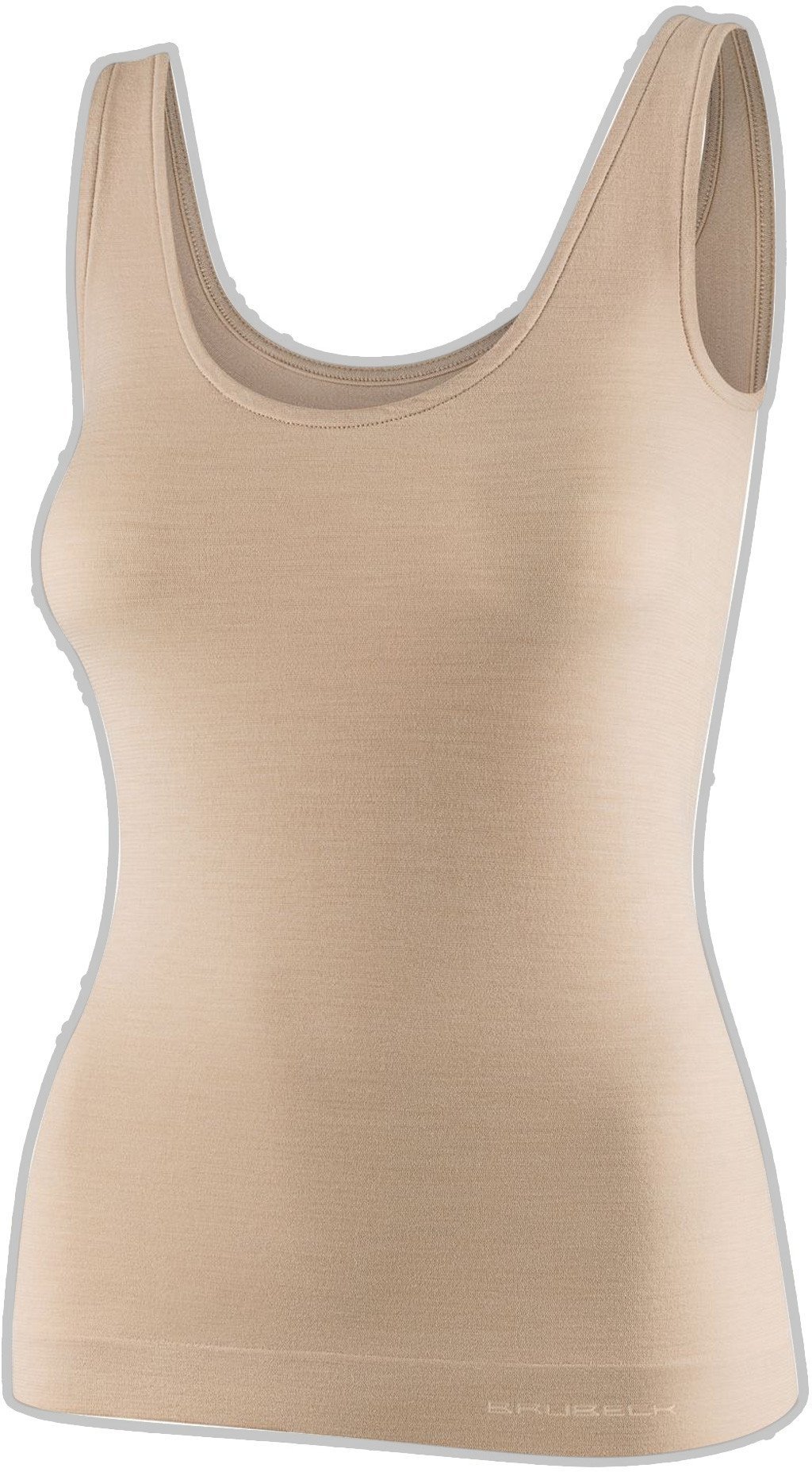 TA1059W Koszulka damska bez rękawów COMFORT MERINO beżowy XL