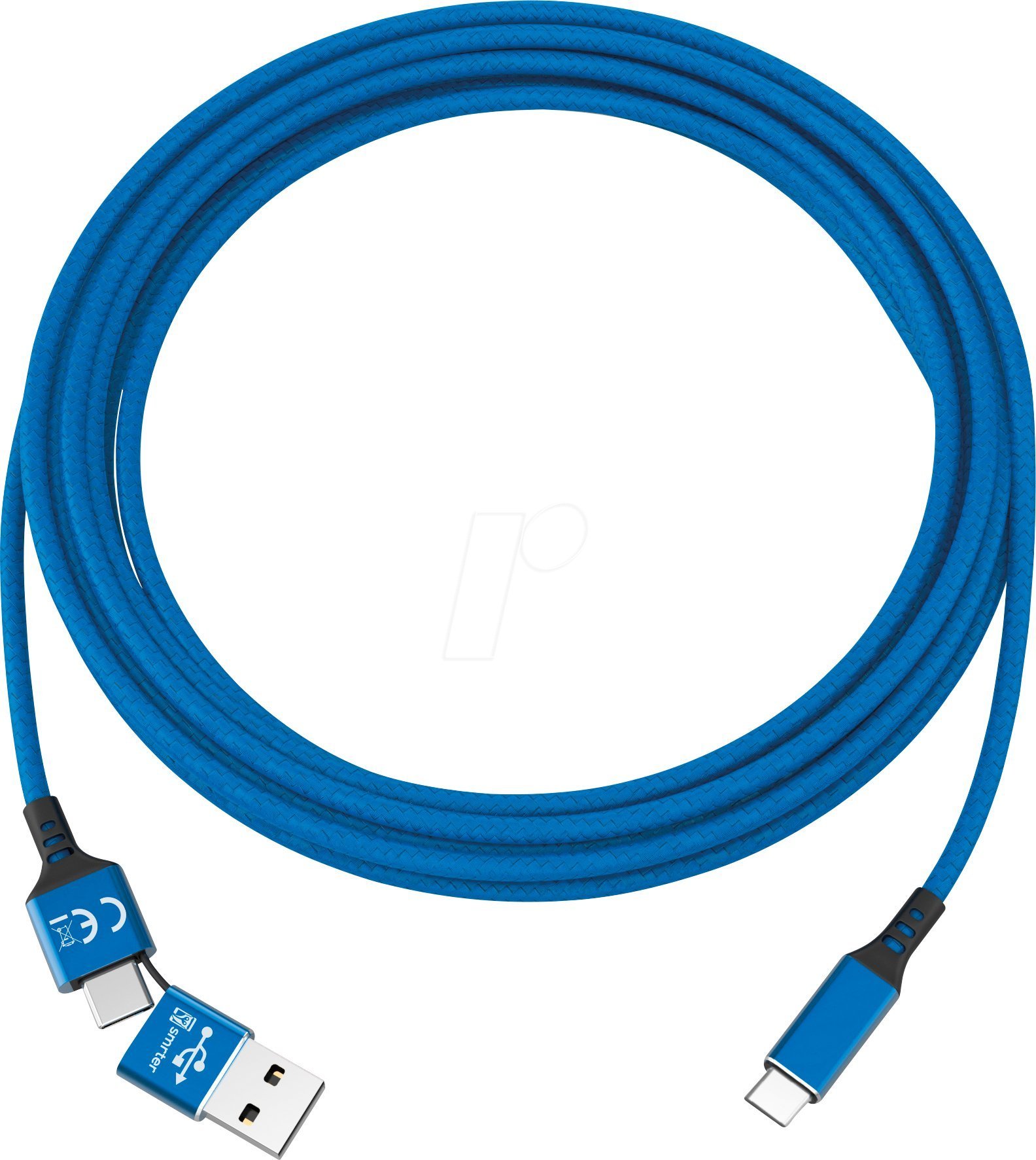 Kabel USB Smrter USB-C - USB-C 1 m Niebieski (SMRTER_SPEEDY_C_NB)