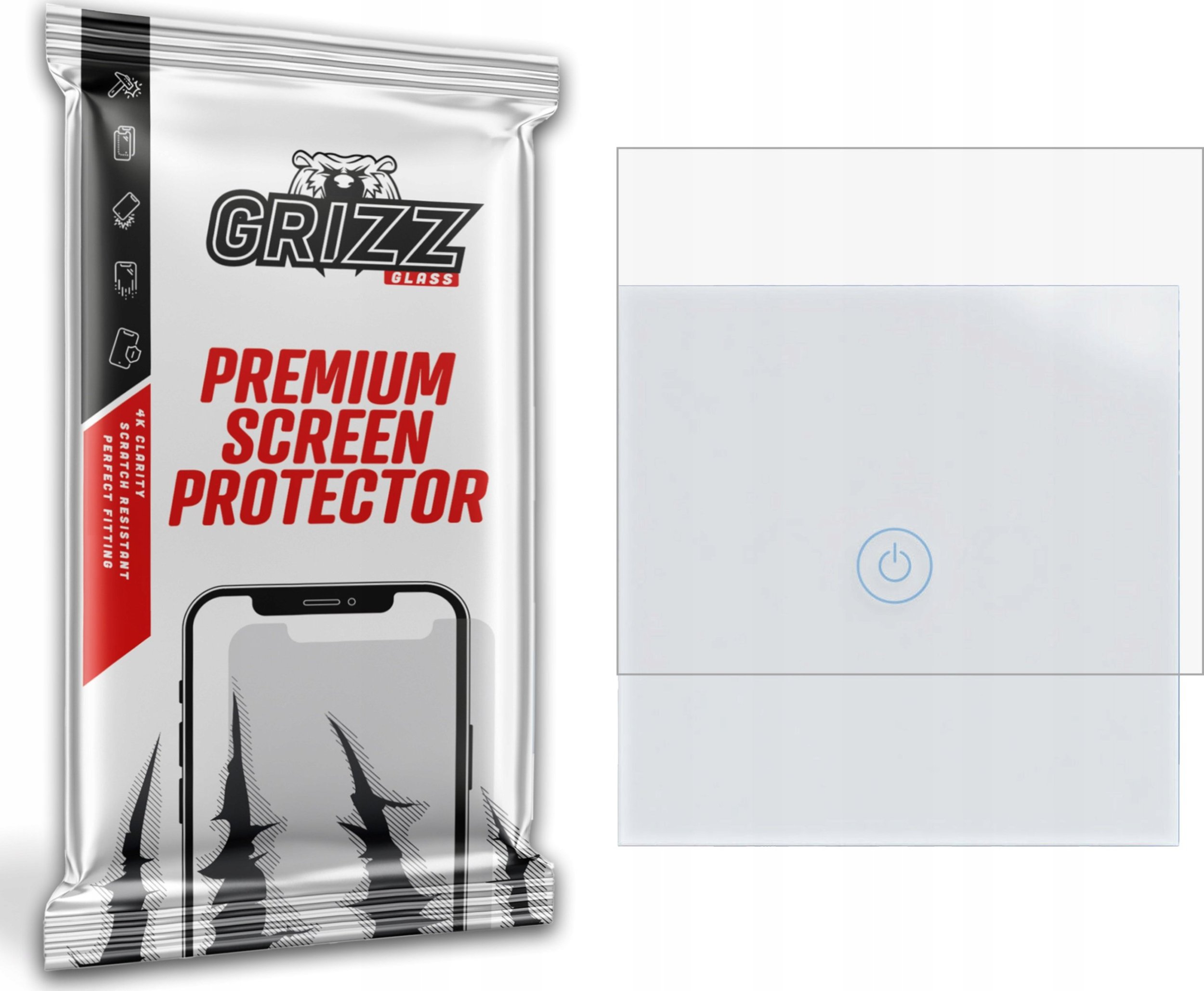 GrizzGlass Folia matowa GrizzGlass PaperScreen do inteligentnego włącznika światła SETTI+ SSW310