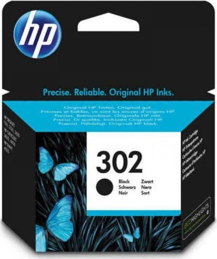 Tusz HP HP 302 - Dye-Based Black - Original Ink Cartridge - for Deskjet 11XX, 21XX, 36XX, Envy 45XX, Officejet 38XX, 46XX, 52XX