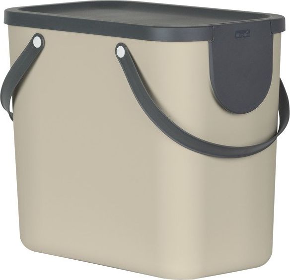Kosz na śmieci Rotho do segregacji uchylny 25L beżowy (1024907422)