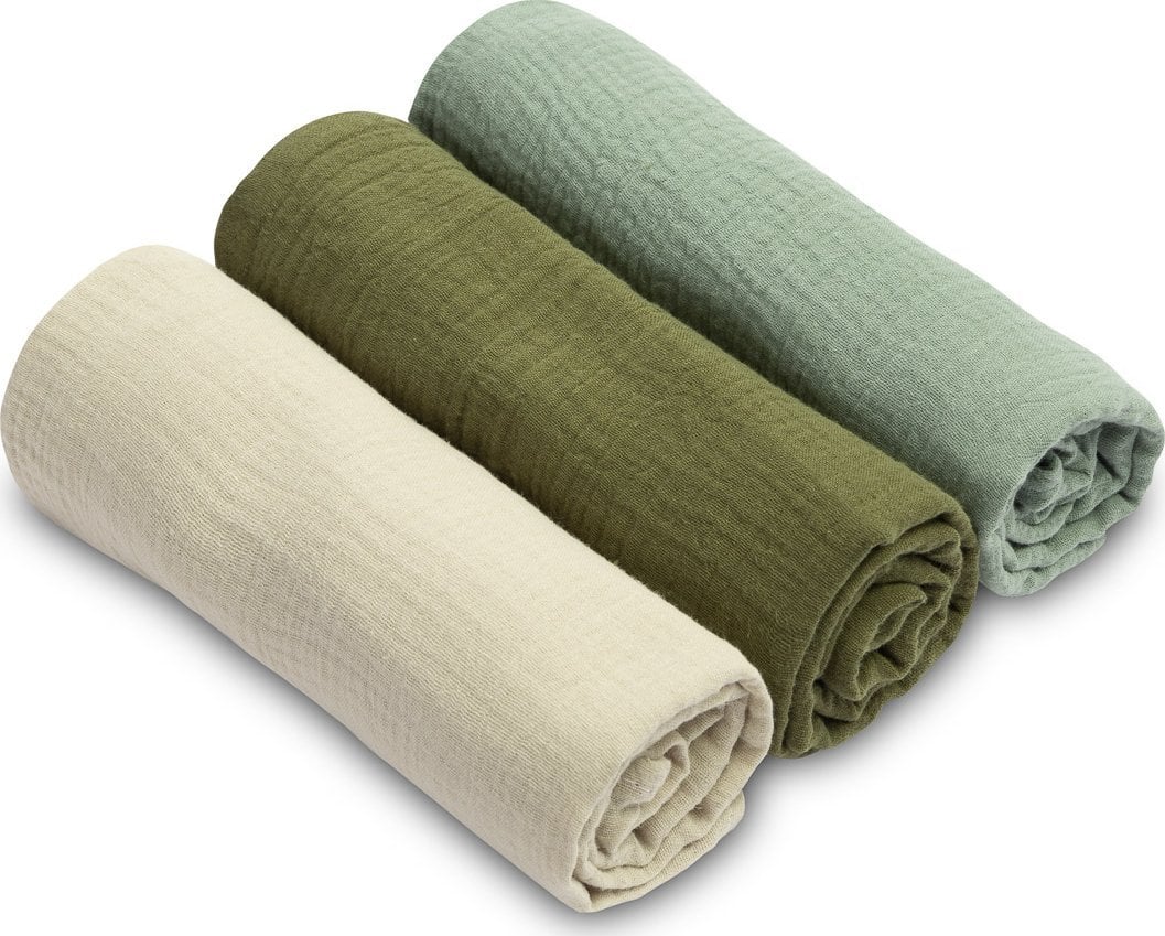 Sensillo PIELUCHA MUŚLINOWA JEDNOLITA ZIELONA (Opak - 3 szt)