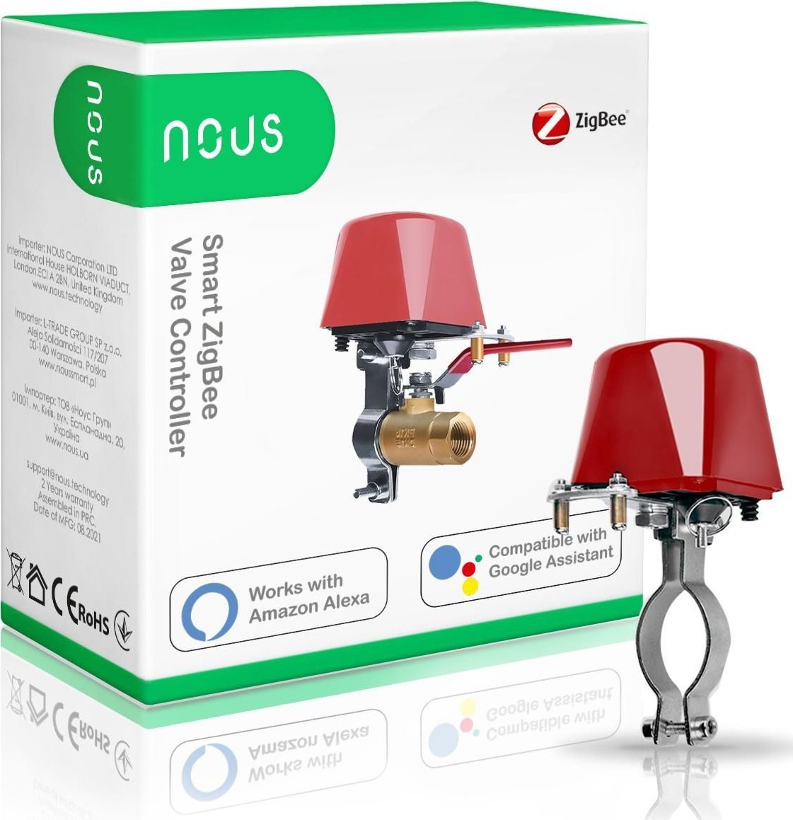 Nous LZ3 zawór inteligentny Zigbee