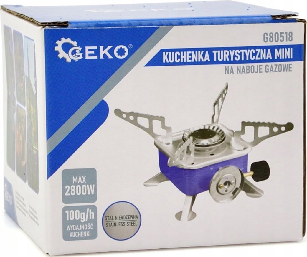 Geko Kuchenka turystyczna mini na naboje gazowe (48)