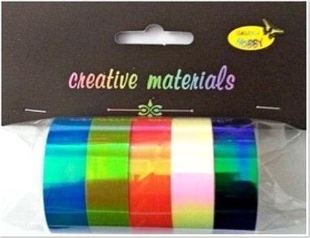 Taśmy papierowe opalizujące 15mm 5szt