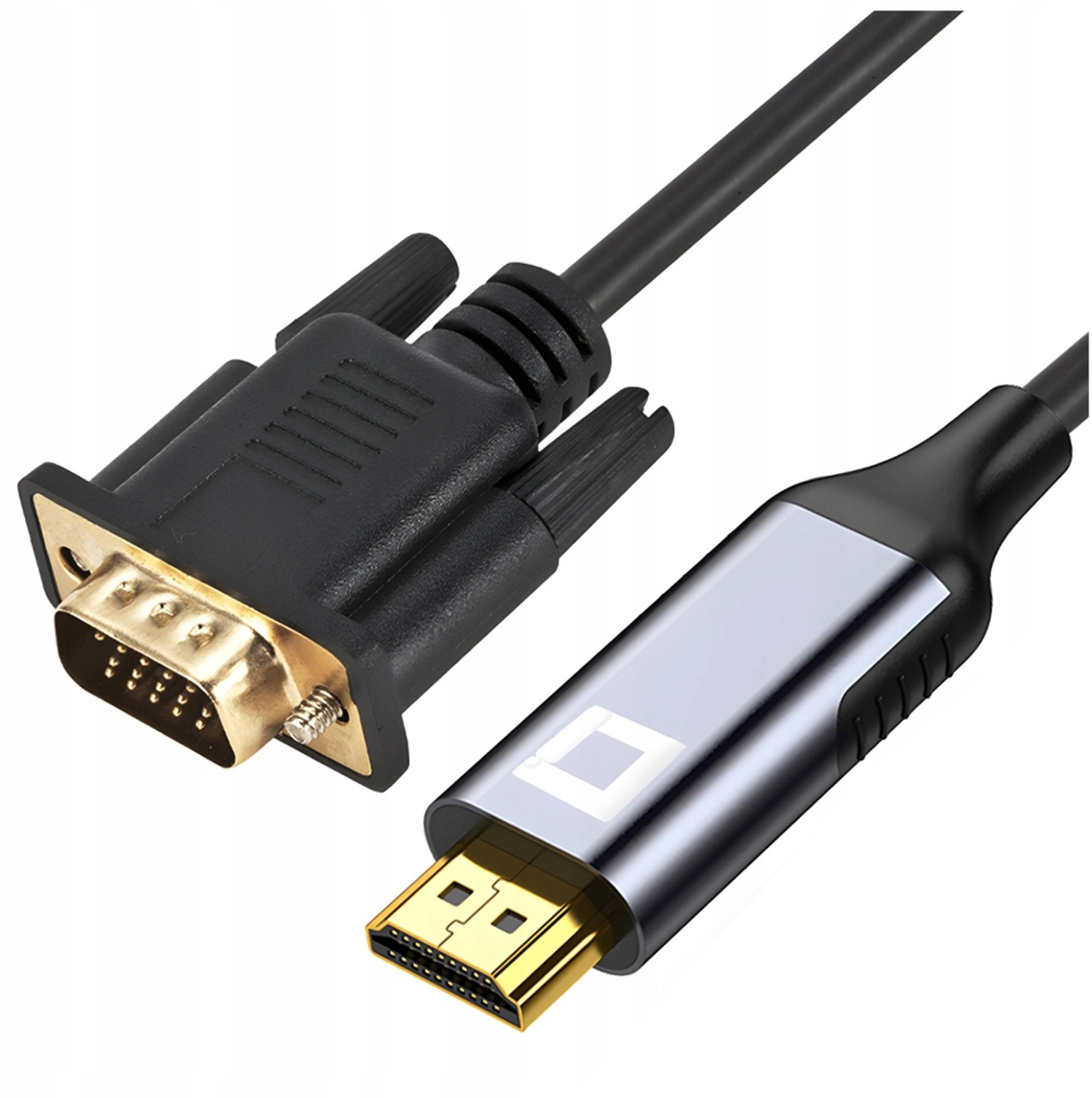 Kabel Co2 KABEL VGA - HDMI PRZEJŚCIÓWKA KONWERTER ADAPTER FULL HD 1080P 60HZ 2M