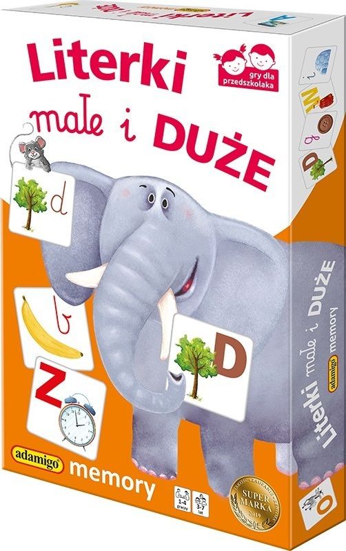 Adamigo Adamigo Gra Memory Literki Małe I Duże