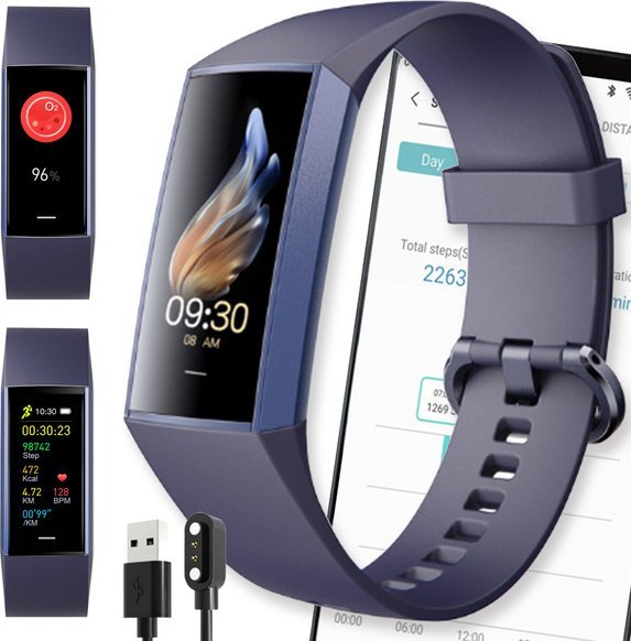 Smartwatch Active Band SMARTWATCH ZEGAREK PL MENU WODOODPORNY PULS C80