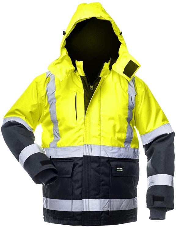 Kurtka męska CIRIUS JACKET CANVAS HI-VIS WJ-8946 YEL/BLU 3XL