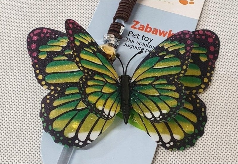 YARRO WĘDKA DLA KOTA Z MOTYLEM