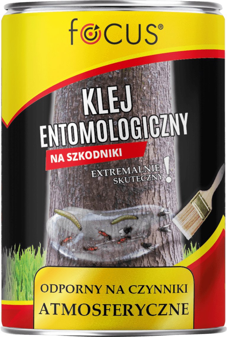 Klej entomologiczny zwalcza owady biegające i latające Focus - bariera klejąca na szkodniki 1l