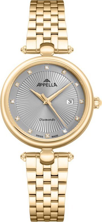 Zegarek Acappella Zegarek damski Appella L50002.1147DQ złoty