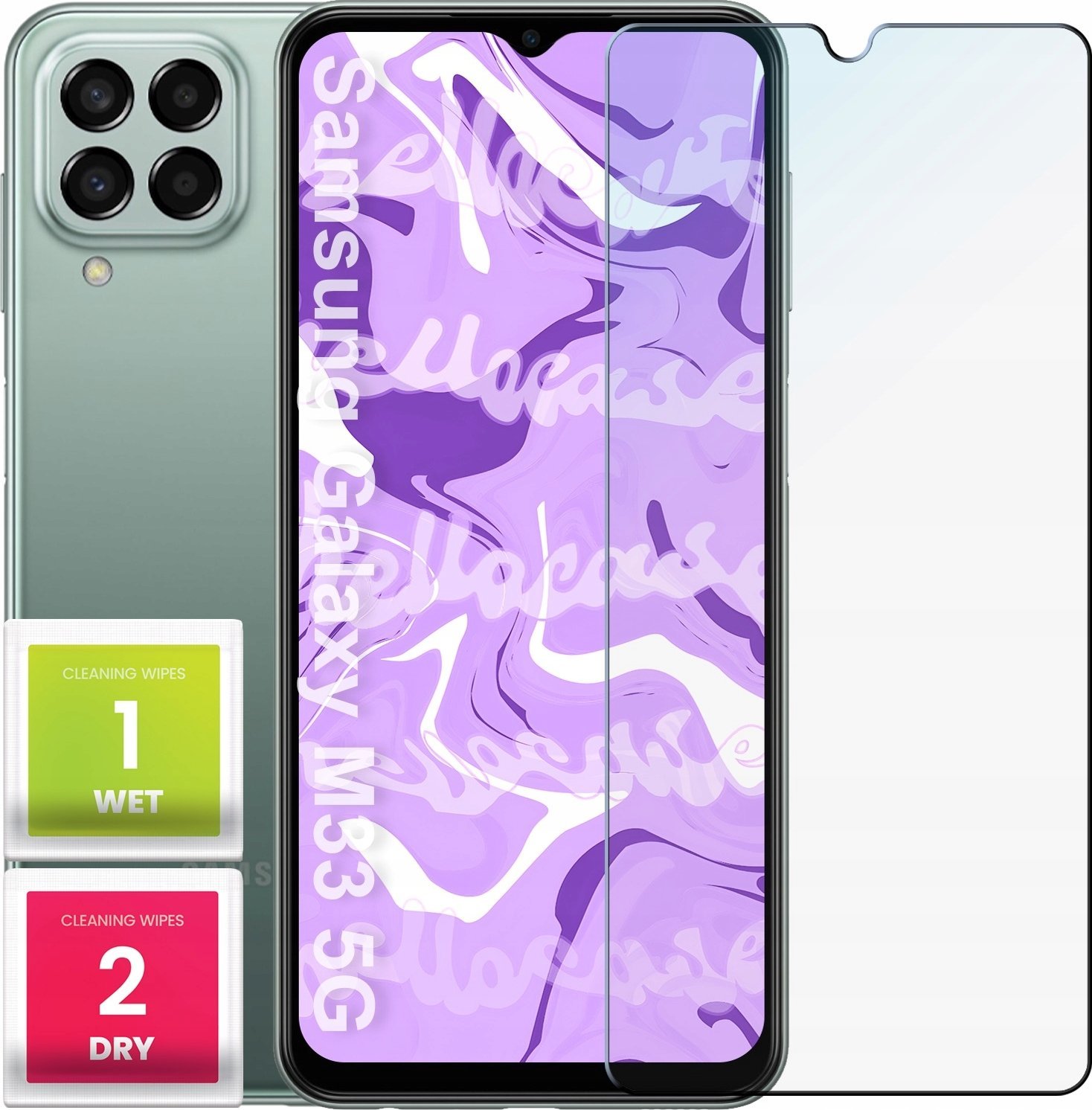 Hello Case Szkło Hartowane do Samsung Galaxy M33 5G / A23 4G / 5G (9H, płaskie 2.5D)