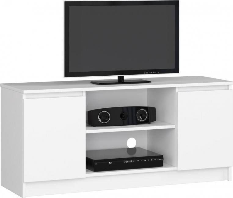 Fabryka Mebli Akord SZAFKA RTV 120 cm 2D 1P BIAŁA