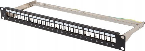 Lanberg LANBERG Patch Panel Pusty 24 Port 1U 19inch FTP Do Modułów Keystone Czarny