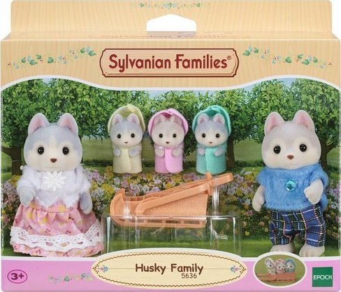 Figurka Epoch Sylvanian Families Rodzina piesków Husky (5636)