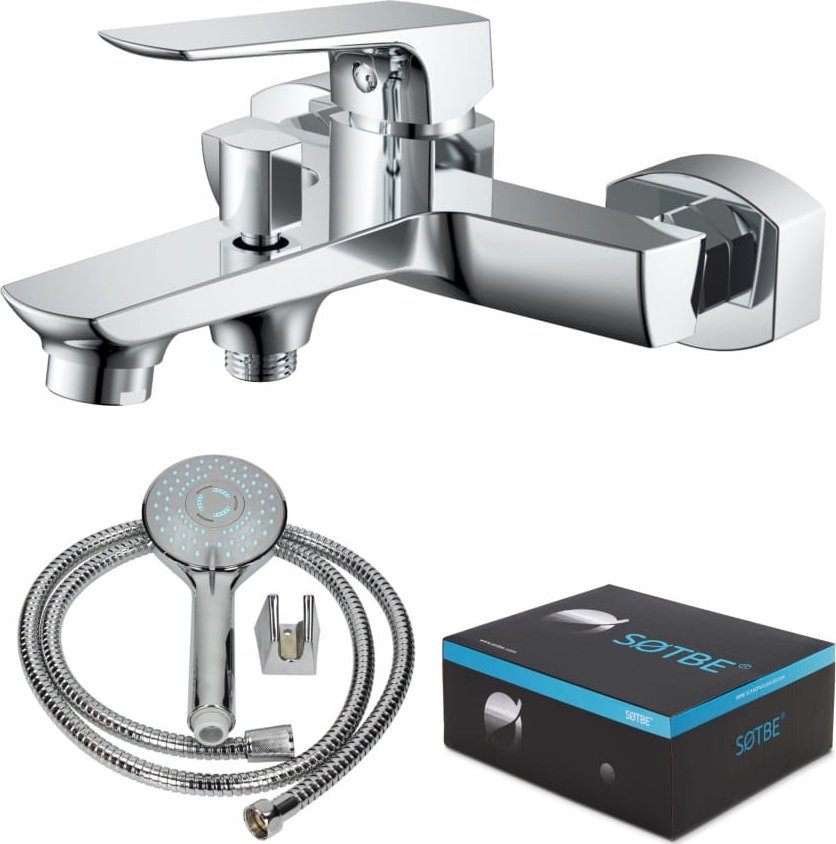 Bateria wannowa Sotbe Vorma ścienne chrom (TOG-BW-90693886)