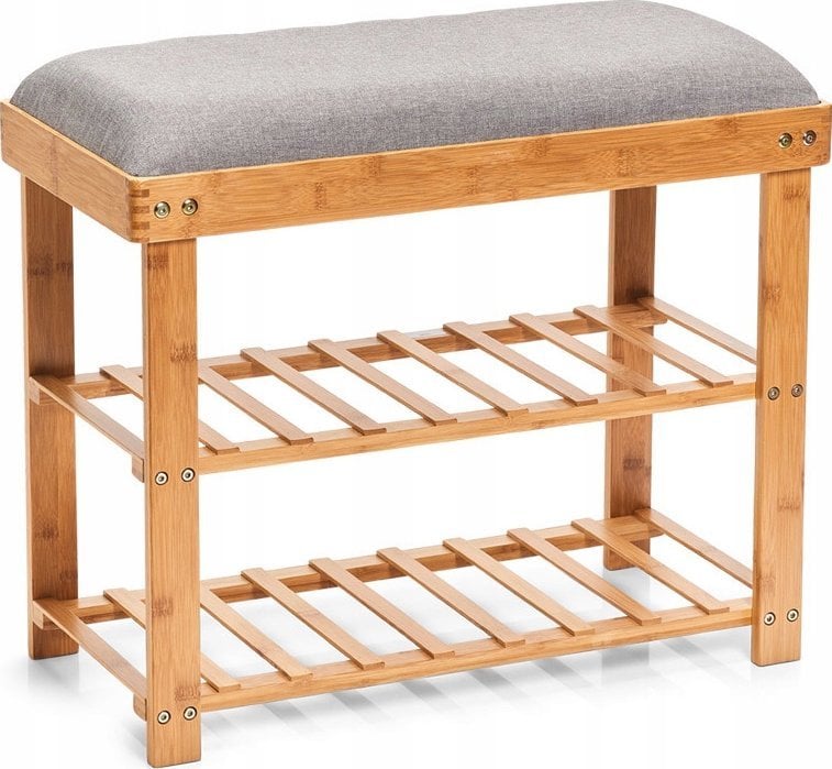 Zeller Bambusowa szafka na buty z siedziskiem 2w1