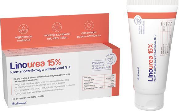 PRZEDSIĘBIORSTWO FARMACEUTYCZNE "ZIOŁOLE Ziołolek Linourea A+E, krem mocznikowy 15% 50 g
