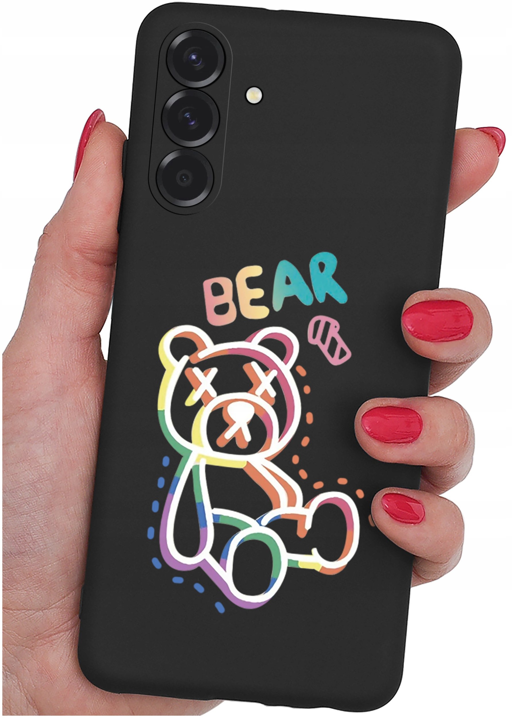 ETUI do Samsung A36 5G | WZORY | SILIKONOWE MATT CASE + SZKŁO 9H