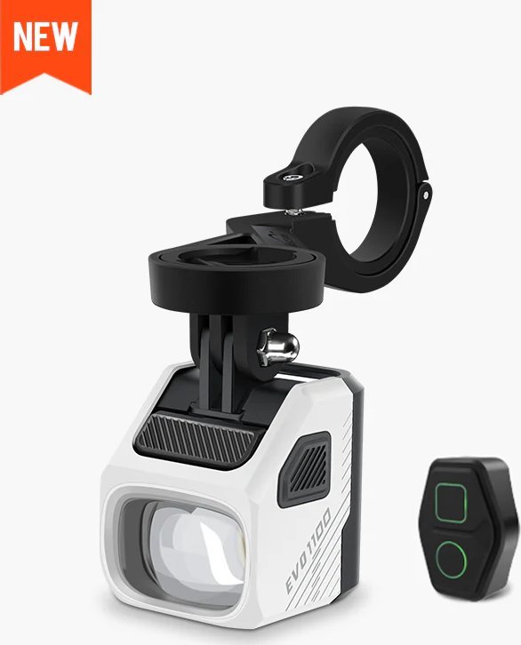 Lampka przednia MAGICSHINE EVO 1100 WHITE, 1100 lumenów, Czarna, Z Uchwytem (NEW)