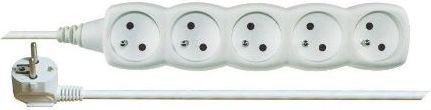 Emos Przedłużacz 5-gniazd z/u 10m /H05VV-F 3G1/ biały (P0510)