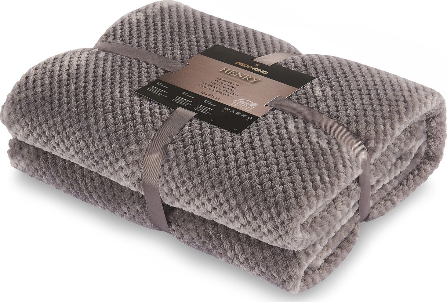 Decoking Mikrofibros pledas Henry Steel, 70x150 cm