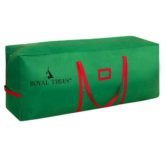 Pokrowiec na choinkę torba do przechowywania 125x50x40 cm futerał z uchwytami zielony UNIWERSALNY