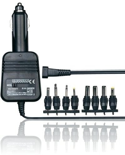 Zasilacz samochodowy VOLTCRAFT, zestaw 8 wtyczek