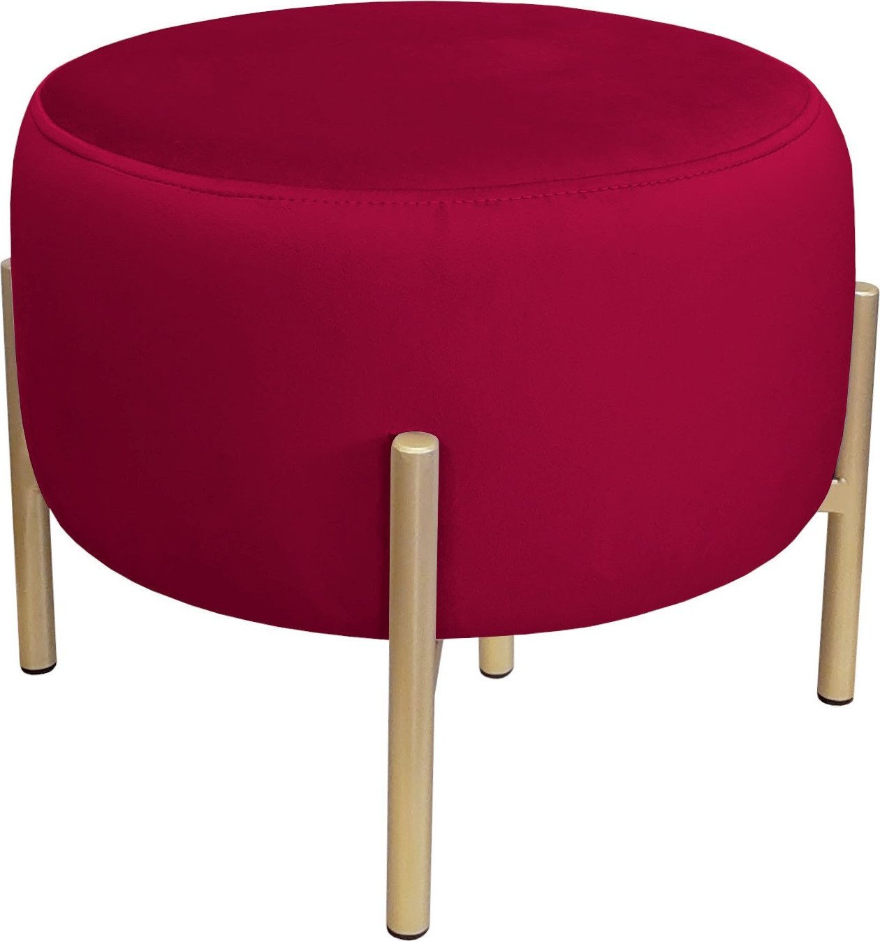 Atos Pufa OLA LOFT ławka podnóżek metal złota MG31