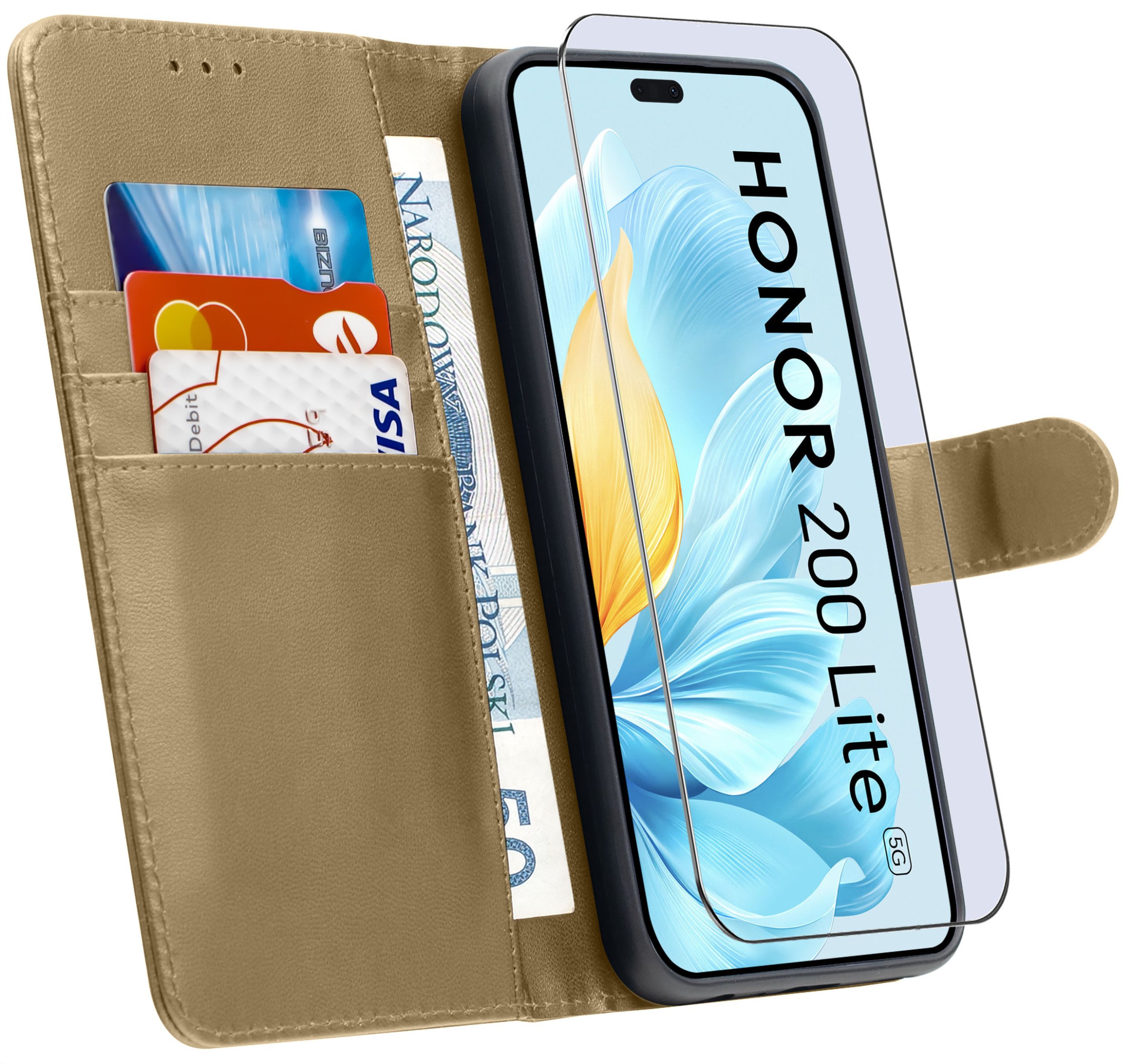 ETUI do Honor 200 Lite 5G | SKÓRZANE PORTFEL BOOK TOKRA CASE CLASSIC +SZKŁO