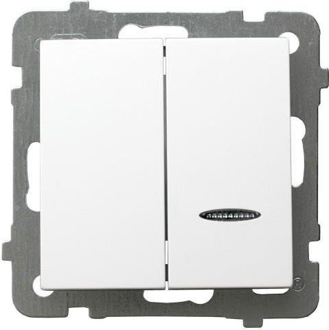 Ospel Łącznik świecznikowy z podświetleniem biały (ŁP-2GS/m/00)