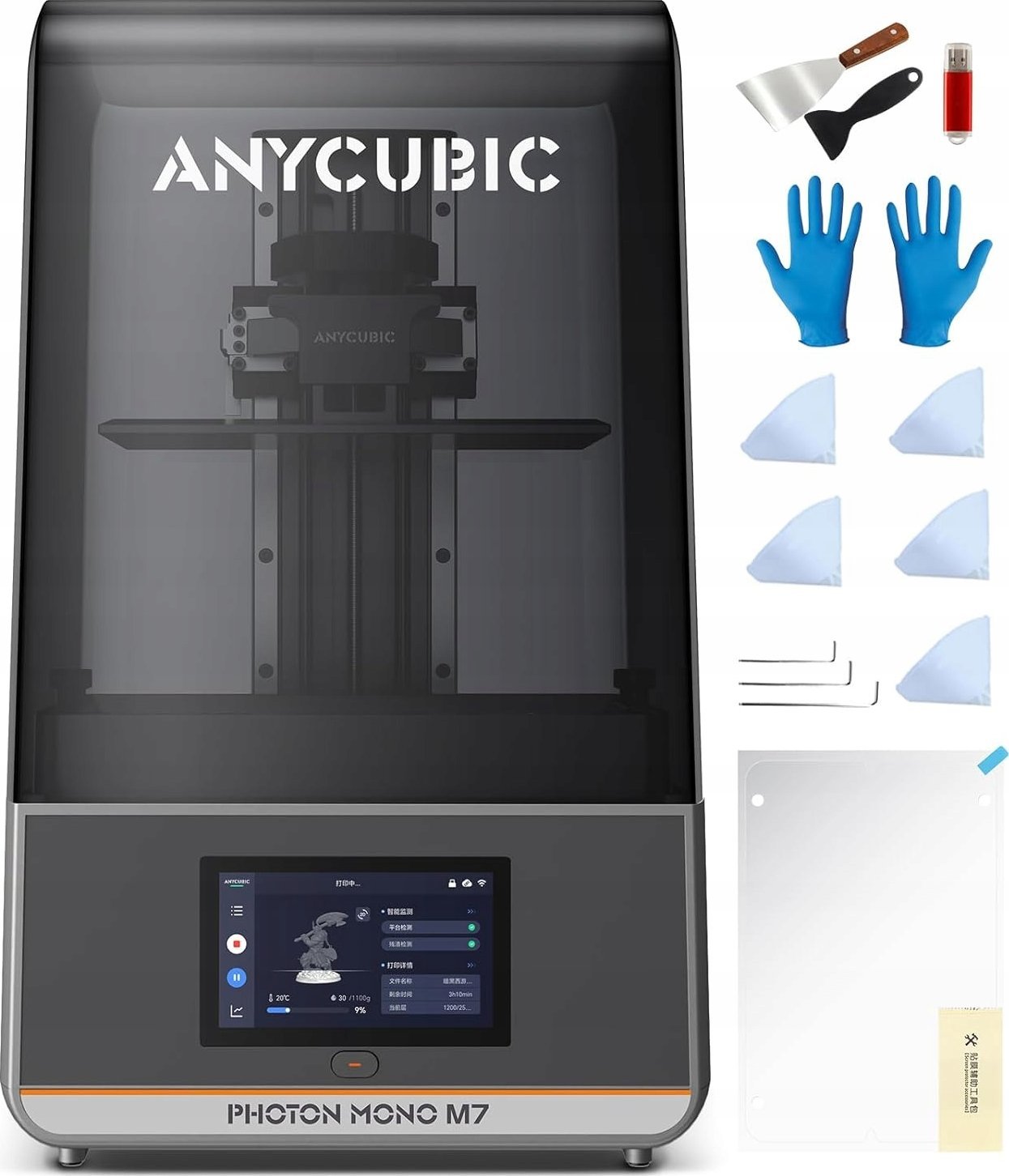 ANYCUBIC Photon Mono M7 drukarka 3D 14K 10,1"150 mm/h 223x126x230 mm nowa