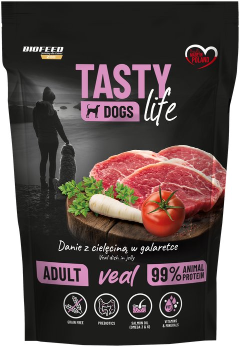 Tasty Dogs Life Danio cielęcina w galaretce 150g