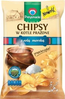 Przysnacki Chipsy w kotle prażone z solą morską 125g