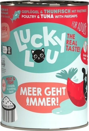 Lucky Lou Lucky Lou Lifestage Adult Drób i tuńczyk puszka 400g