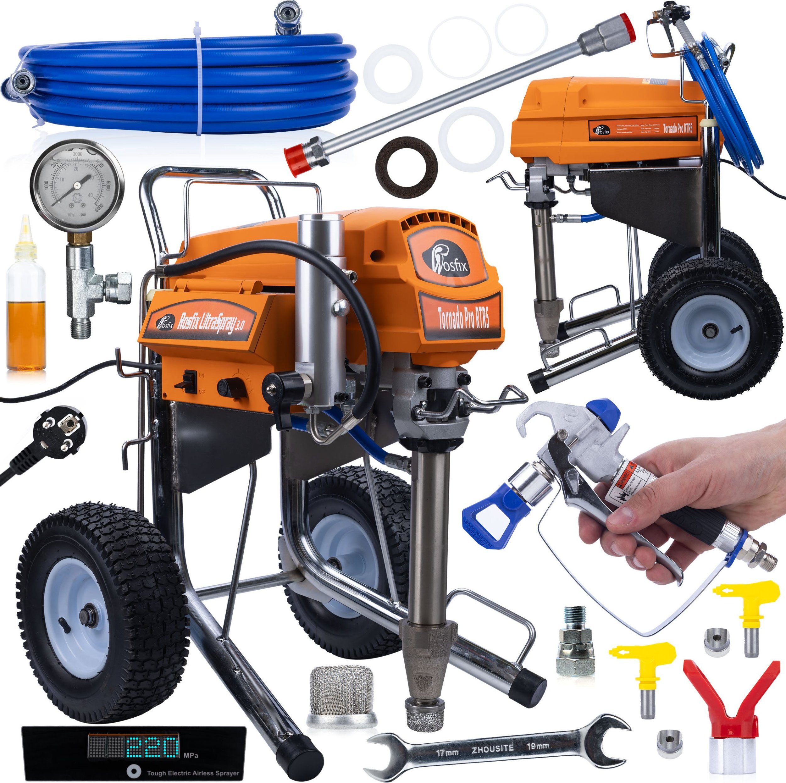 Rosfix AGREGAT MALARSKO SZPACHLARSKI HYDRODYNAMICZNY 4000W ROSFIX TORNADO RTR5 HQ