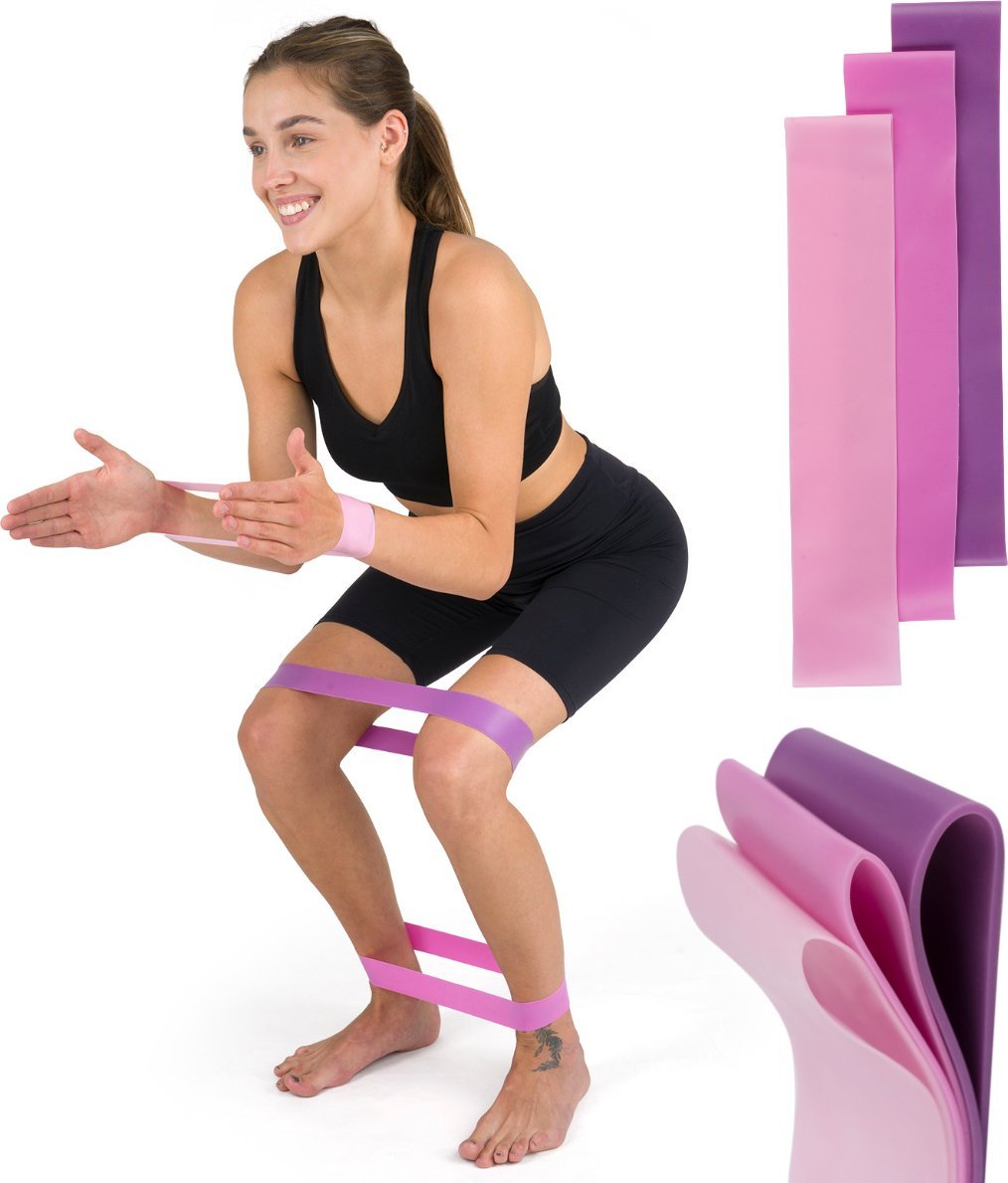 Soxo Zestaw 3x Gumy oporowe Soxo róż