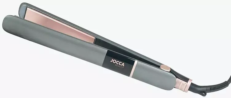 Prostownica Jocca Prostownica do włosów z ceramicznymi płytkami i etui odpornym na ciepło 2759 szary/różowy kolor